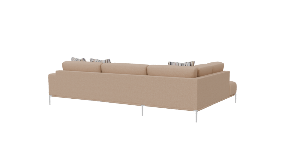 Stylish Sectional Sofa 3D Model - Professional 3D Model Render 6