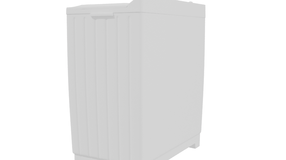 Stylish Household Washing Machine 3D - Professional 3D Model Render 3