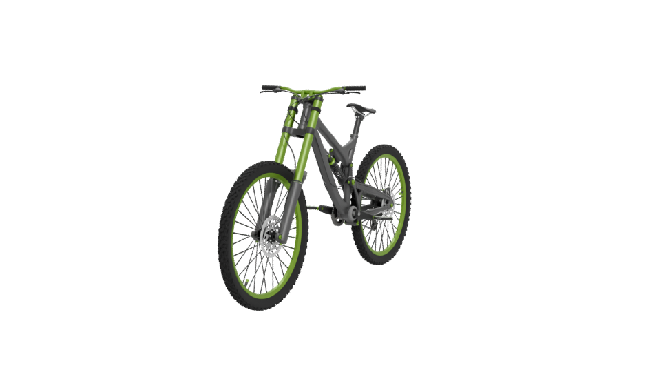 Dynamic Mountain Bike 3D Model - Professional 3D Model Render 12