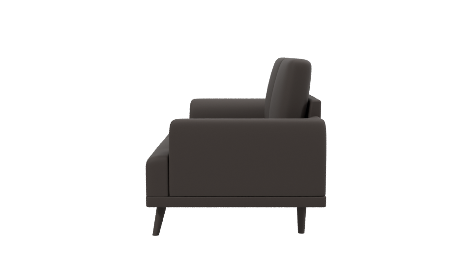 Modern Dark Gray Sofa 3D - Professional 3D Model Render 2