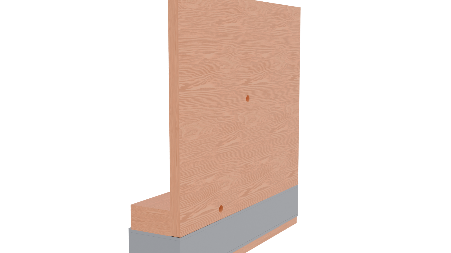 Stylized Wooden Wall Panel 3D - Professional 3D Model Render 3