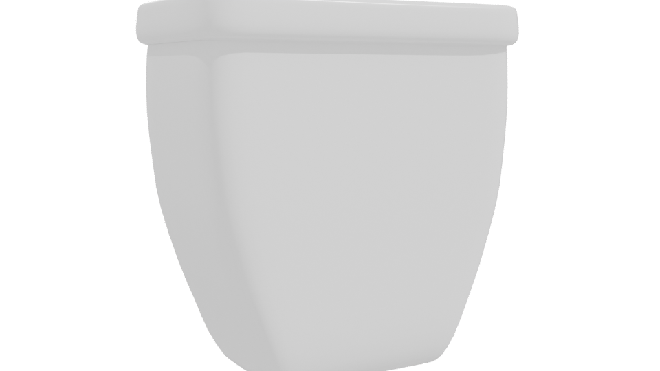 Stylish Minimalist Toilet Model - Professional 3D Model Render 10