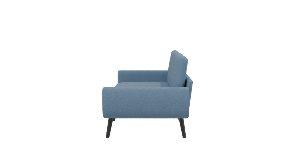 Stylish Modern Two-Seater Sofa 3D Model - Professional 3D Model Render 2