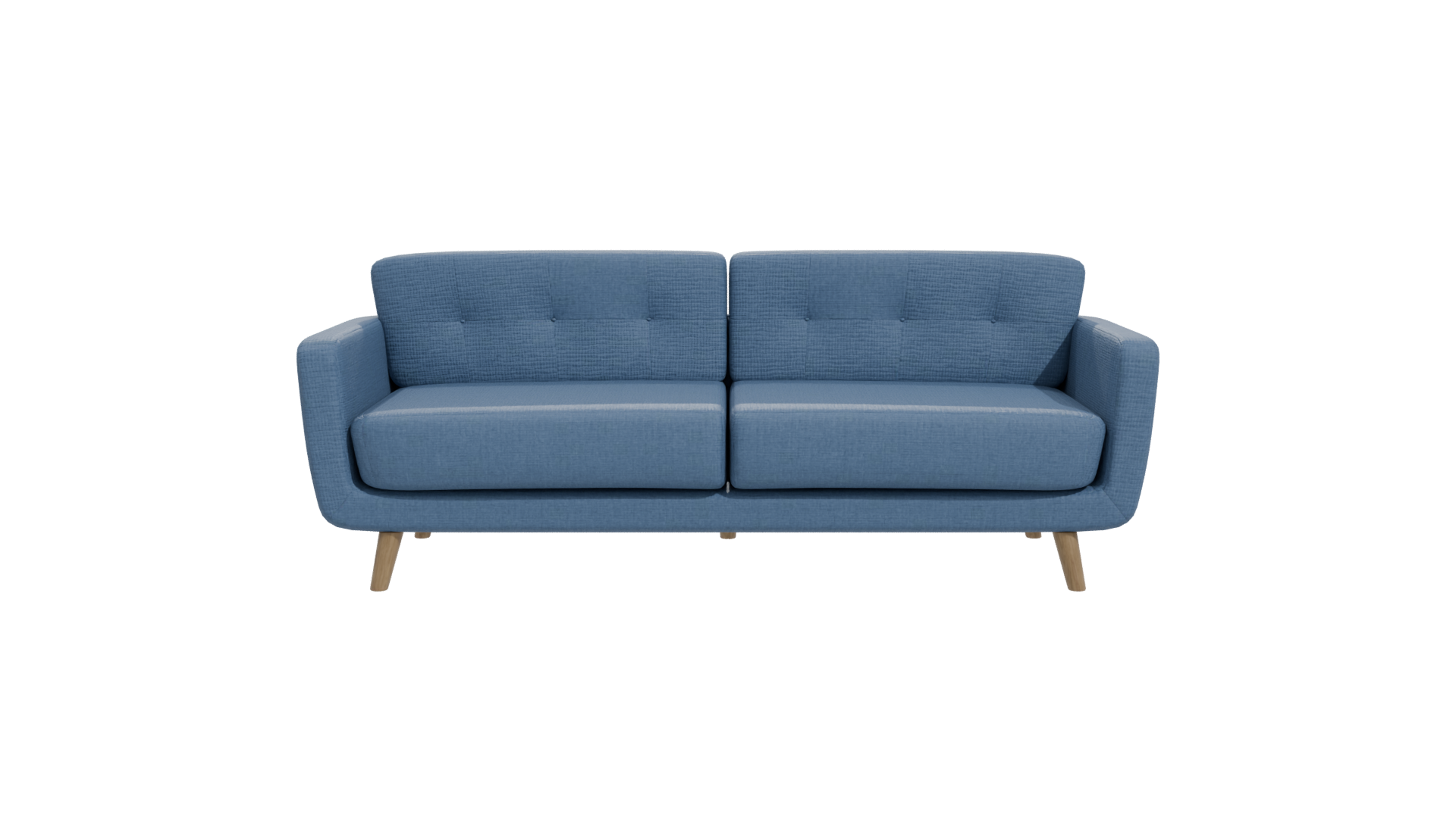 Stylish Blue Sofa 3D Model - Professional 3D Model Render 11