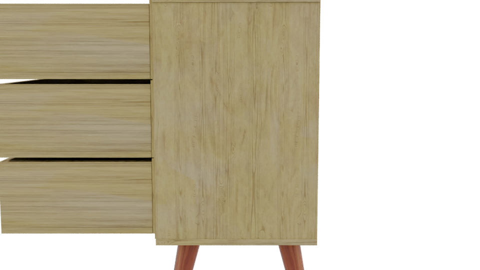 Stylish Modern Storage Cabinet 3D Model - Professional 3D Model Render 8