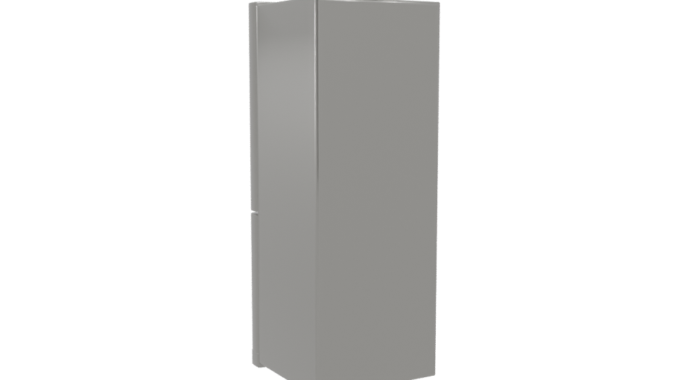 Sleek Stainless Steel Refrigerator 3D Model - Professional 3D Model Render 4