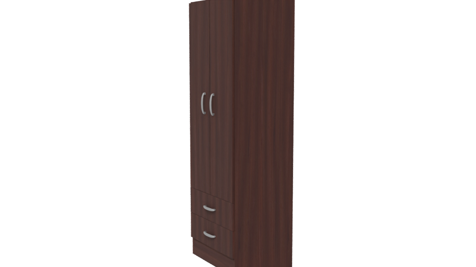 Elegant Wooden Storage Cabinet Model - Professional 3D Model Render 13