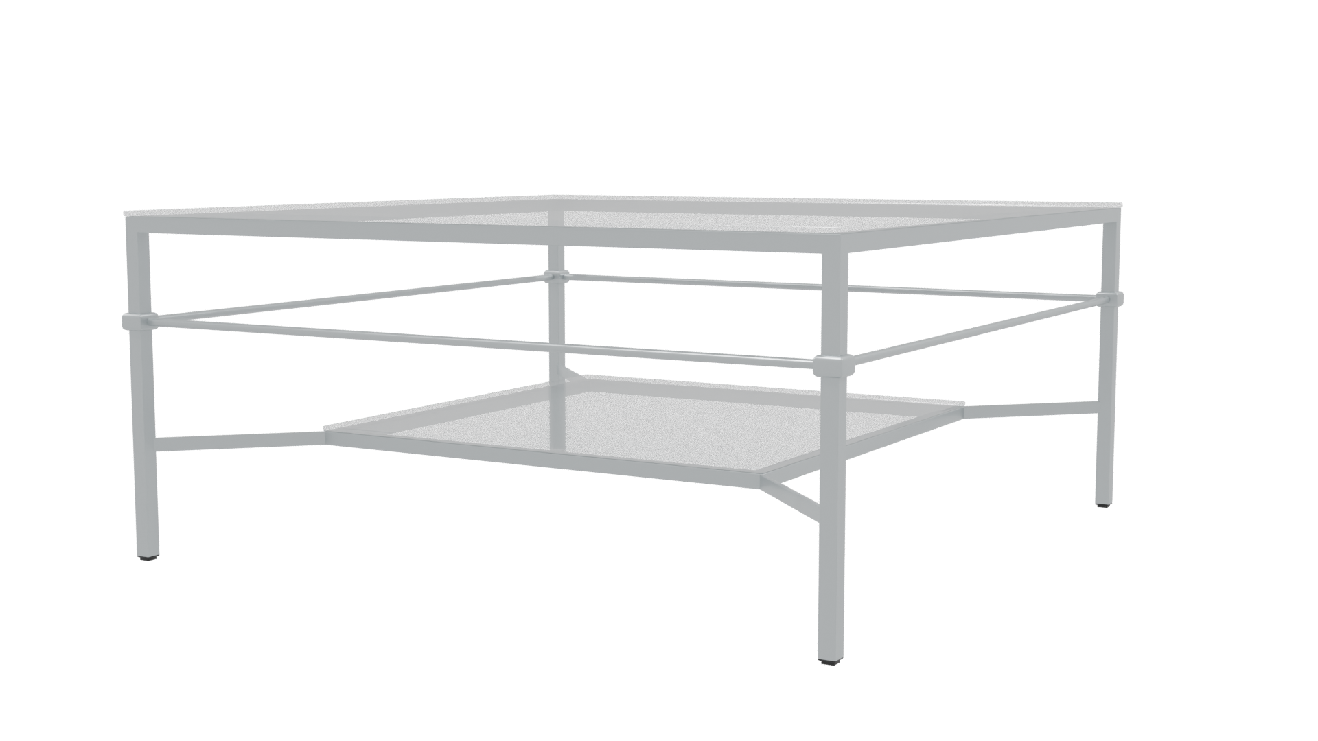 Modern Glass Coffee Table 3D - Professional 3D Model Render 9