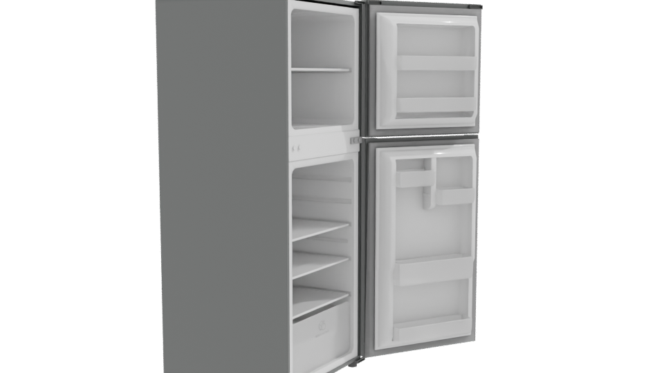 Stylish Double Door Refrigerator 3D - Professional 3D Model Render 9
