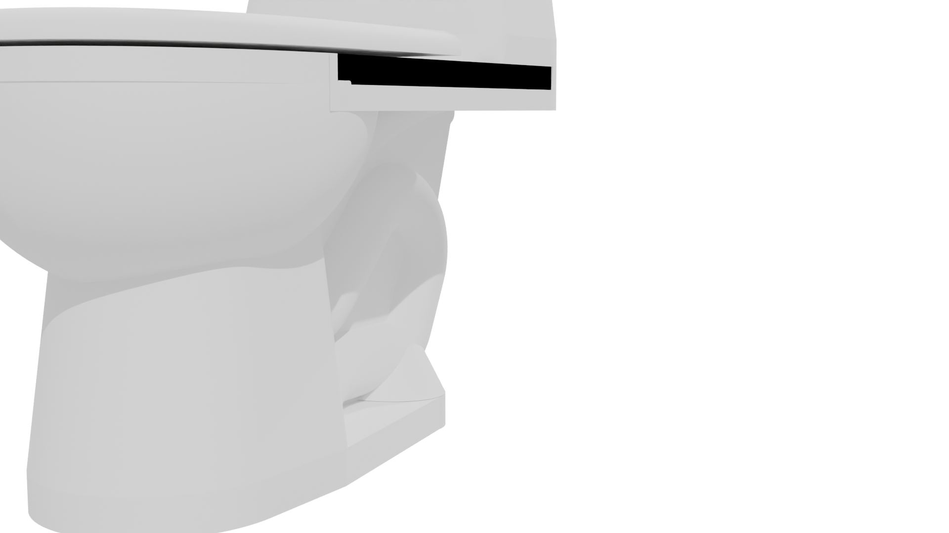 Stylish Modern Toilet 3D Model - Professional 3D Model Render 12