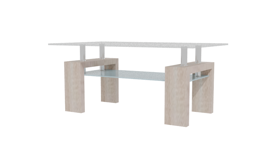 Beige Modern Coffee Table 3D - Professional 3D Model Render 12