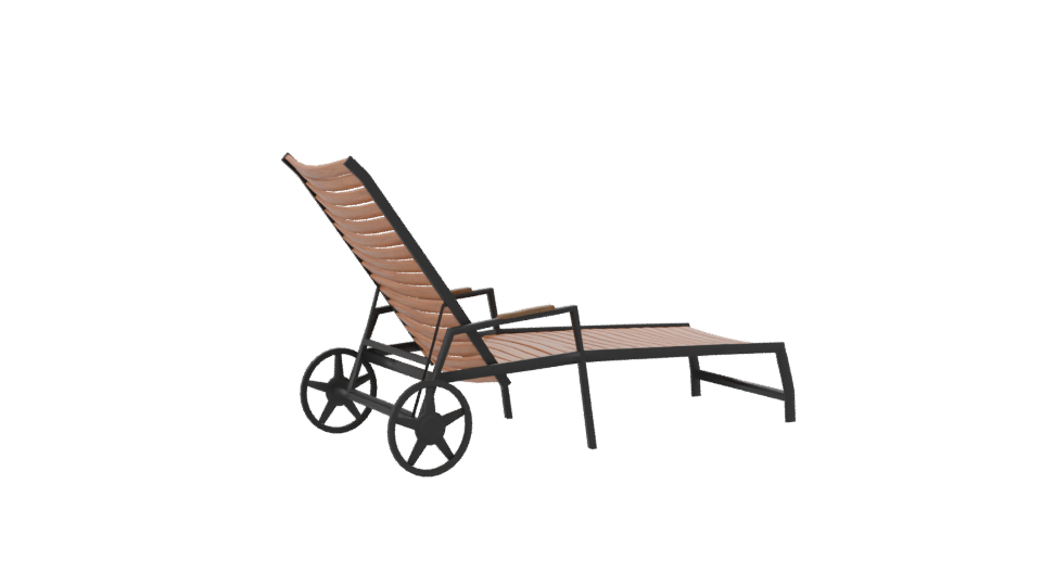 Reposera Flamingo Rueda Lounge Chair 3D - Professional 3D Model Render 7