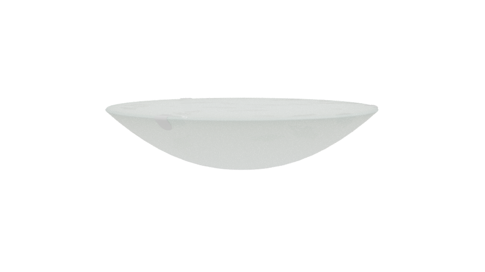 Elegant Shallow Glass Bowl 3D - Professional 3D Model Render 2