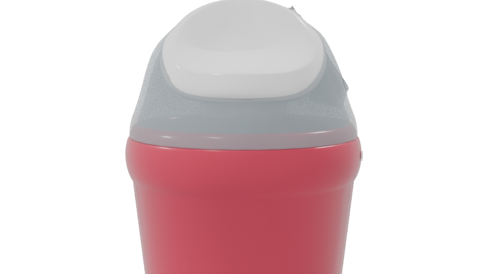 Stylish Plastic Drink Container 3D - Professional 3D Model Render 8