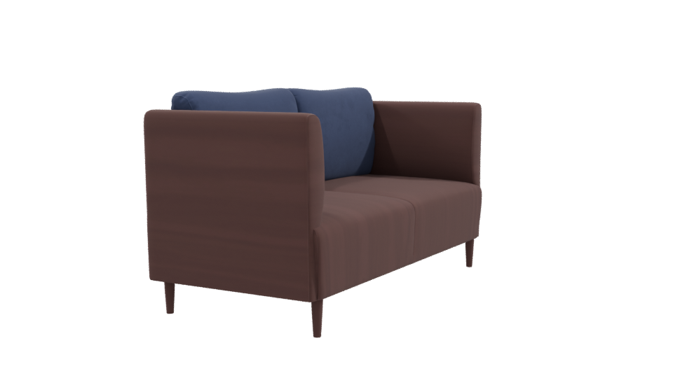 Stylish Two-Seat Sofa Model - Professional 3D Model Render 9