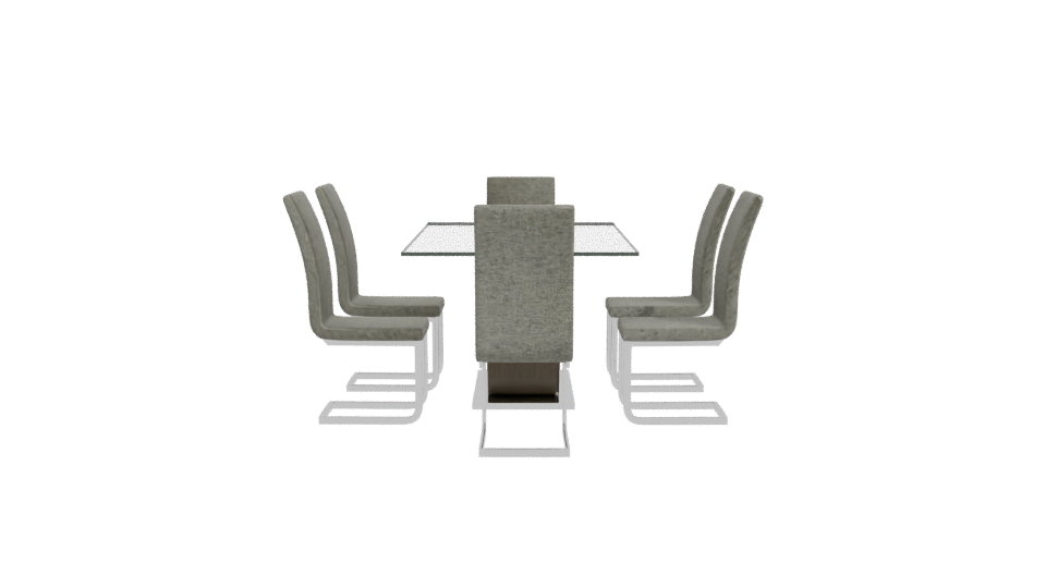 Rectangular Dining Table for 6 3D - Professional 3D Model Render 11