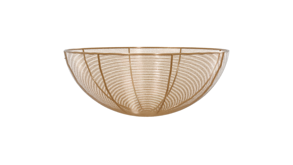 Elegant Wire Fruit Bowl 3D Model - Professional 3D Model Render 12