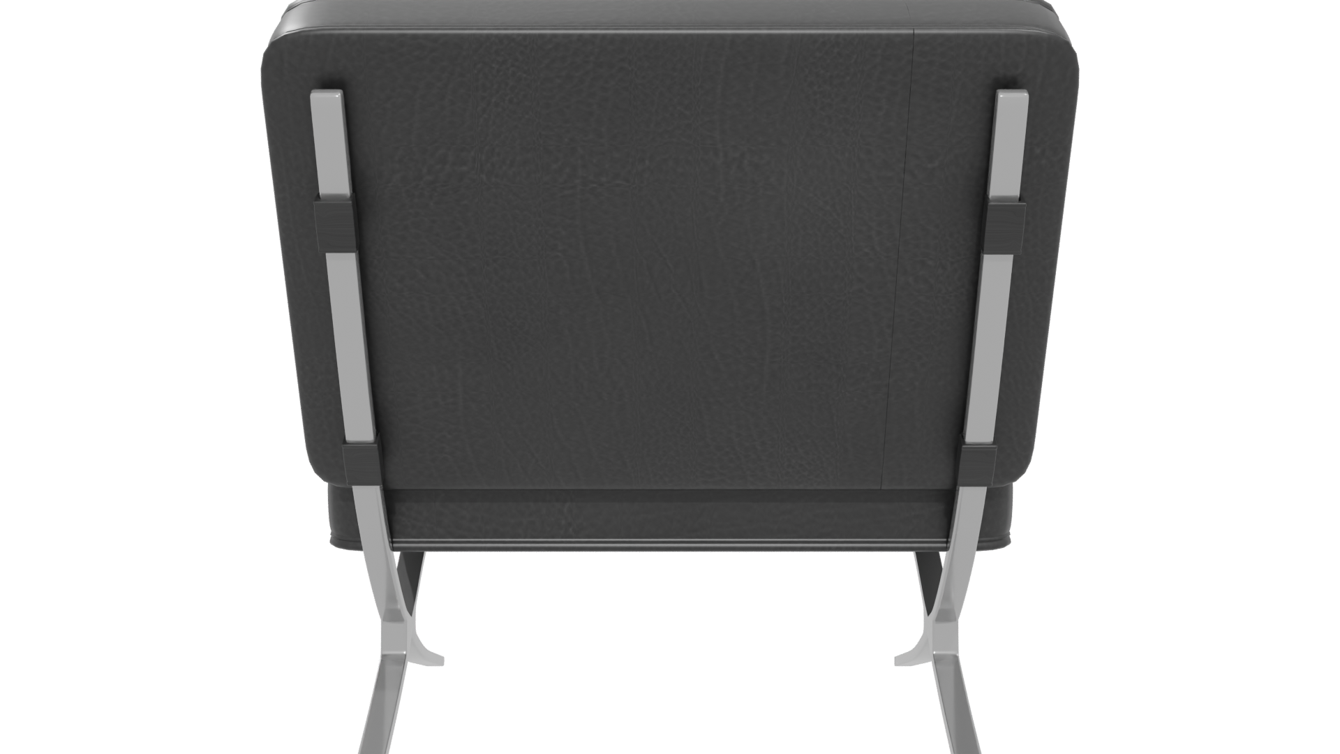 Stylish Black Minimalist Lounge Chair 3D Model - Professional 3D Model Render 5