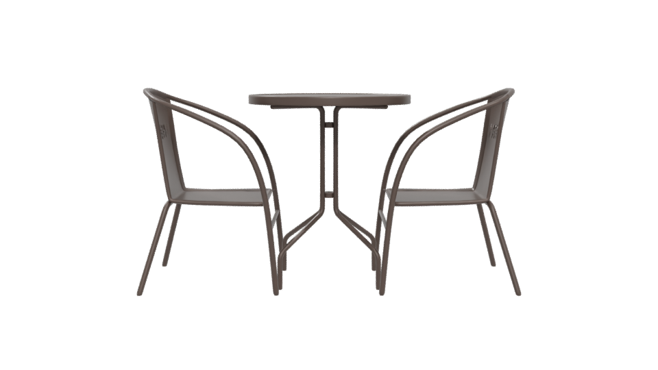 Stylish Outdoor Dining Set 3D - Professional 3D Model Render 5
