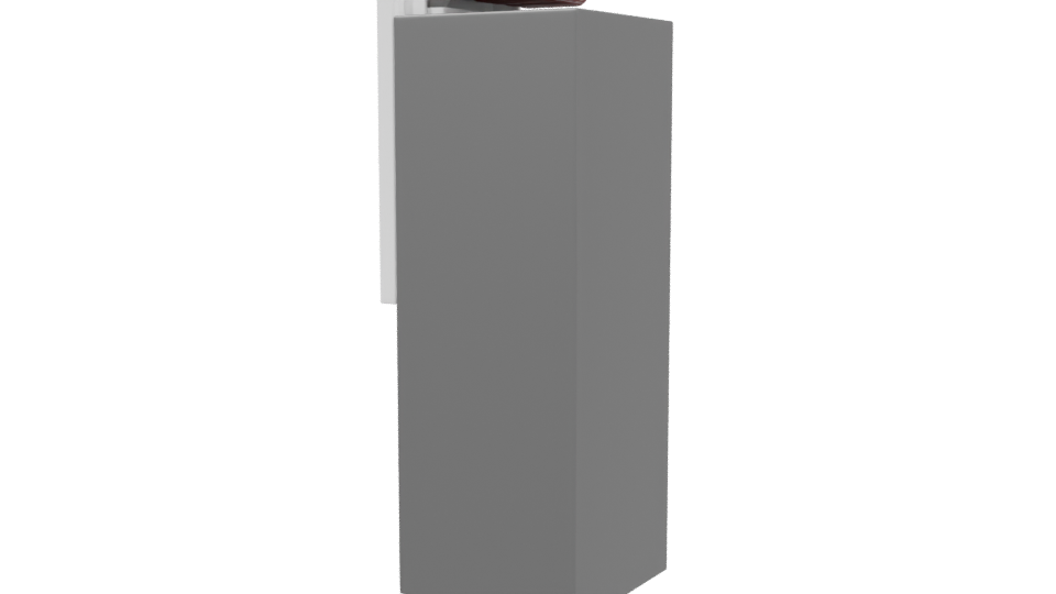 Sleek Modern Refrigerator 3D Model - Professional 3D Model Render 3
