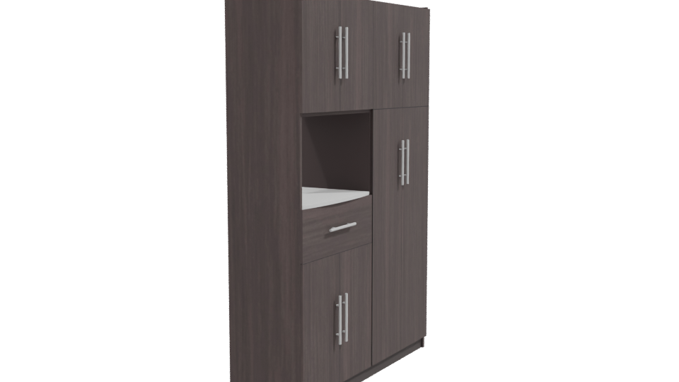 Modern Wooden Kitchen Cabinet 3D - Professional 3D Model Render 9
