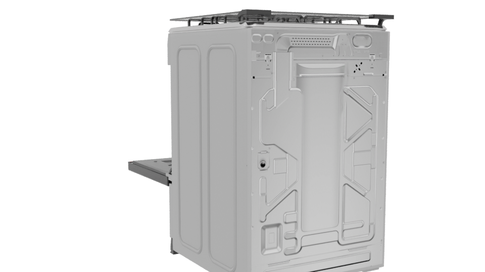 Stylish Gas Oven 3D Model - Professional 3D Model Render 4