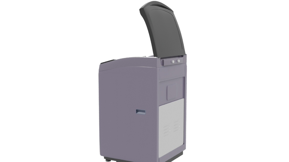 Stylish Top-Loading Washing Machine 3D - Professional 3D Model Render 3