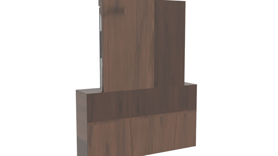 Stylish Makeup Vanity Table 3D - Professional 3D Model Render 4