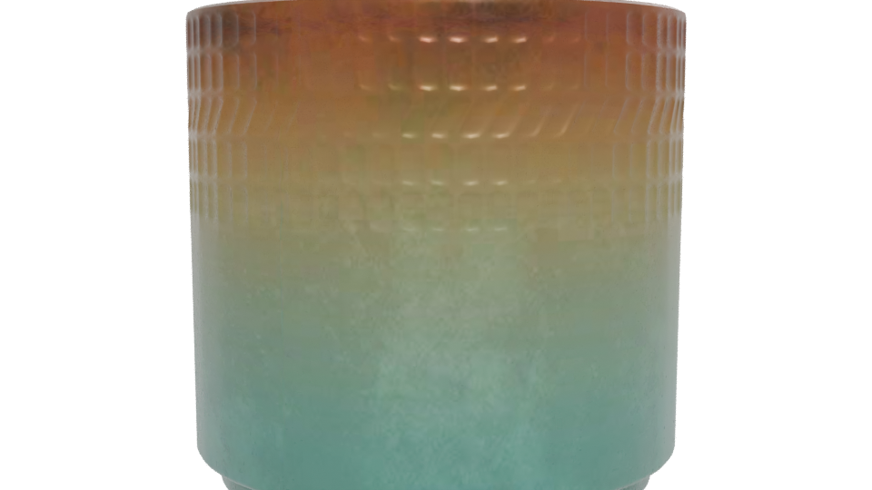 Stylish Gradient Planter Model - Professional 3D Model Render 12