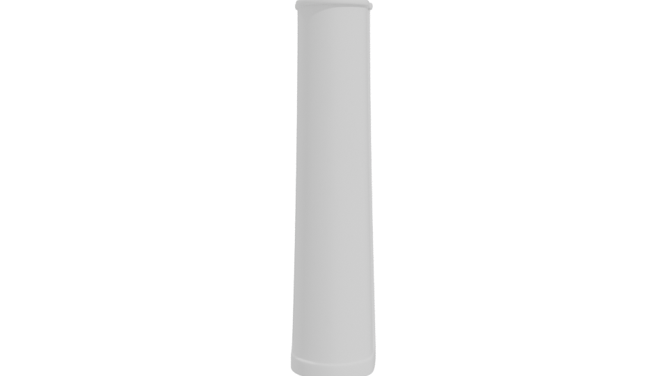 Minimalist White Cylinder Model 3D - Professional 3D Model Render 11