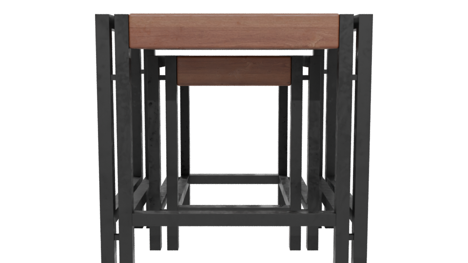 Minimalist Nesting Tables 3D Model - Professional 3D Model Render 5