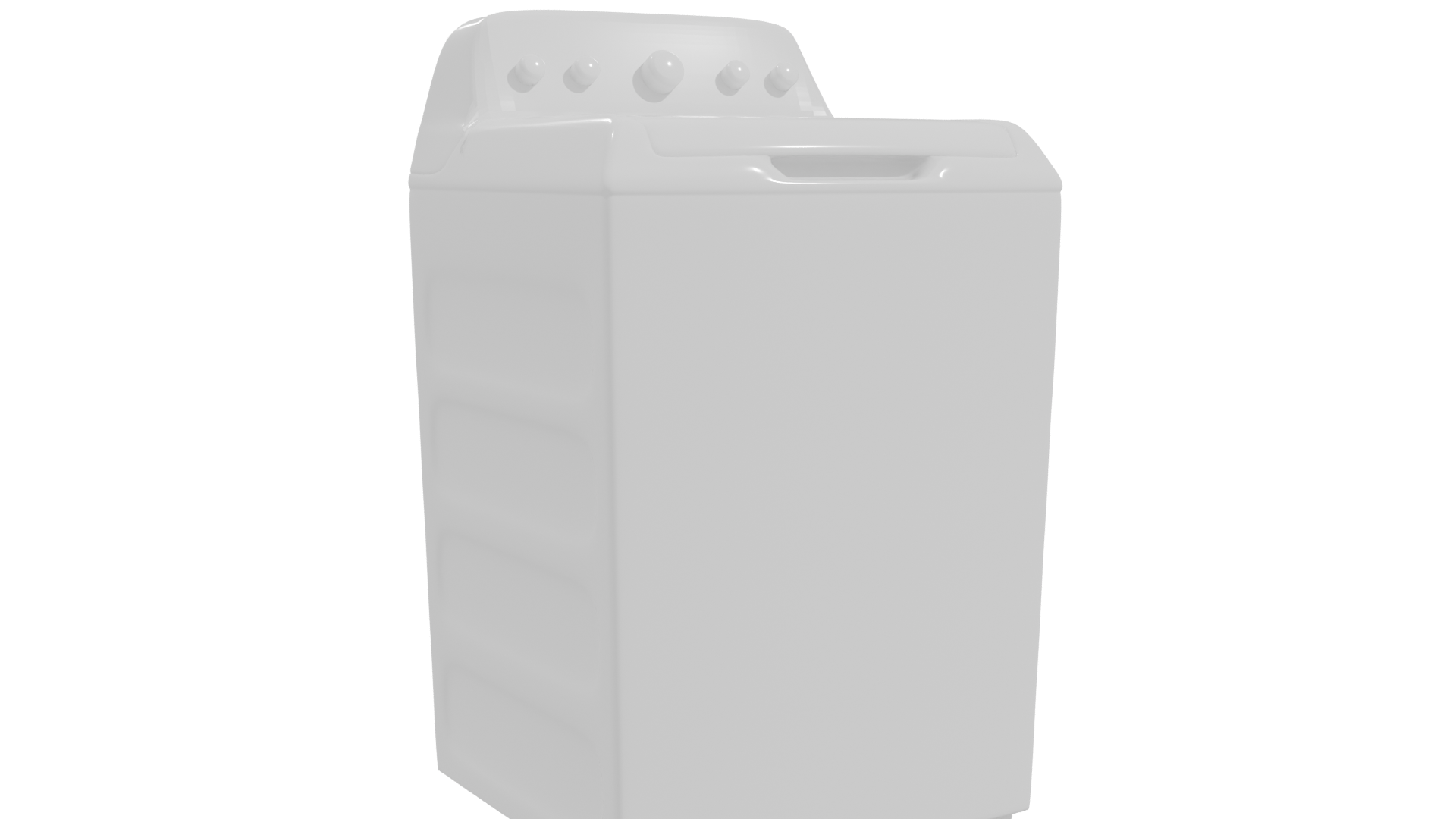 Top-Load Washing Machine 3D Model - Professional 3D Model Render 10