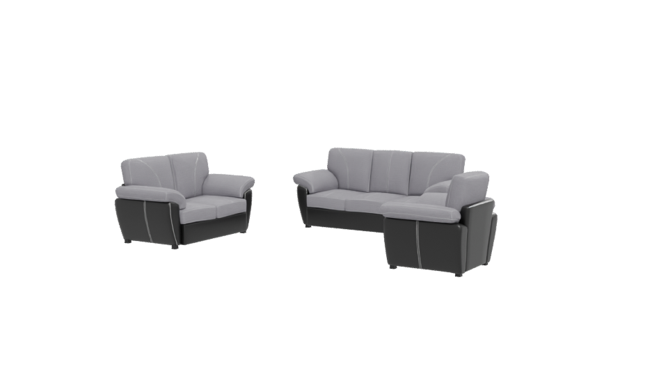 Stylish Fabric Sofa Set 3D - Professional 3D Model Render 12