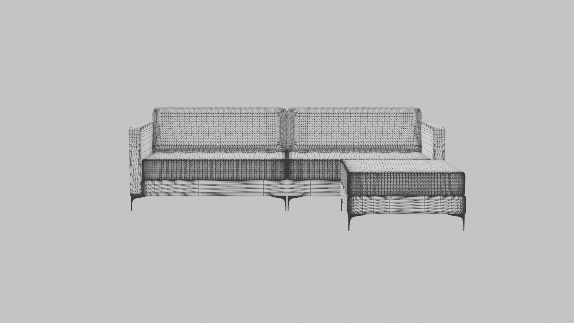 Contemporary Sectional Sofa Model 3D - Professional 3D Model Render 15