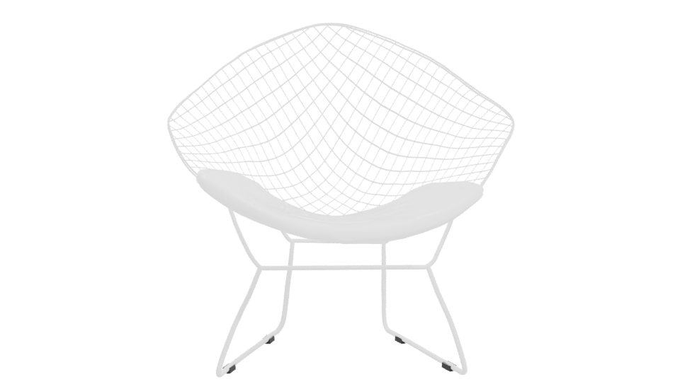 Stylish Wire Mesh Lounge Chair 3D Model - Professional 3D Model Render 11