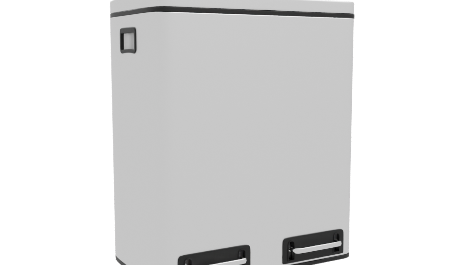 Modern Household Trash Bin 3D - Professional 3D Model Render 10