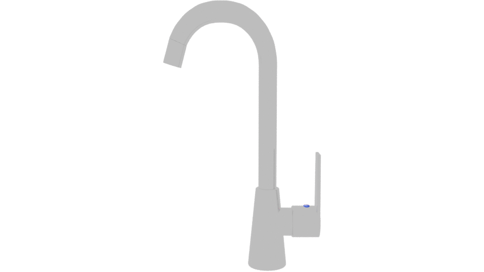 Stylish Modern Kitchen Faucet 3D - Professional 3D Model Render 11