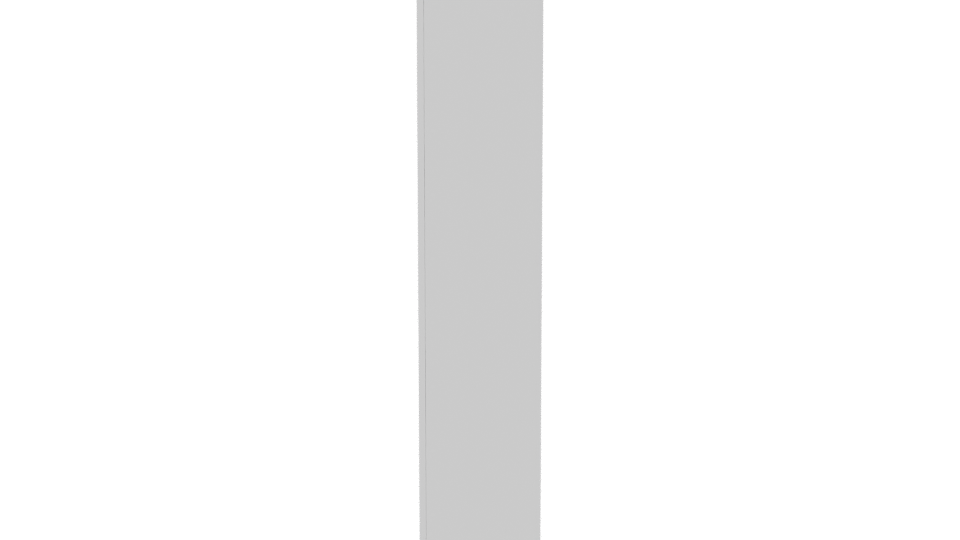 Sleek Minimalist Refrigerator 3D Model - Professional 3D Model Render 2