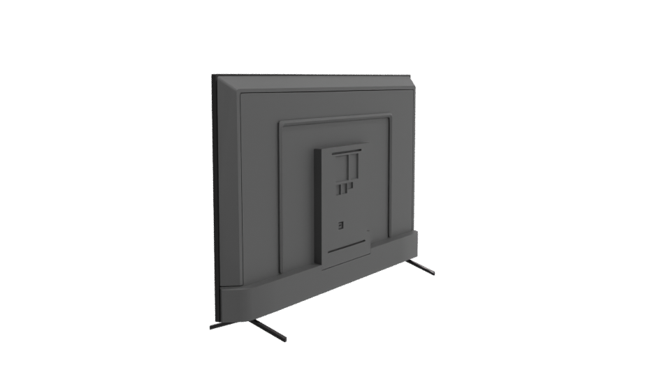 Sleek Flat Screen TV Model - Professional 3D Model Render 3