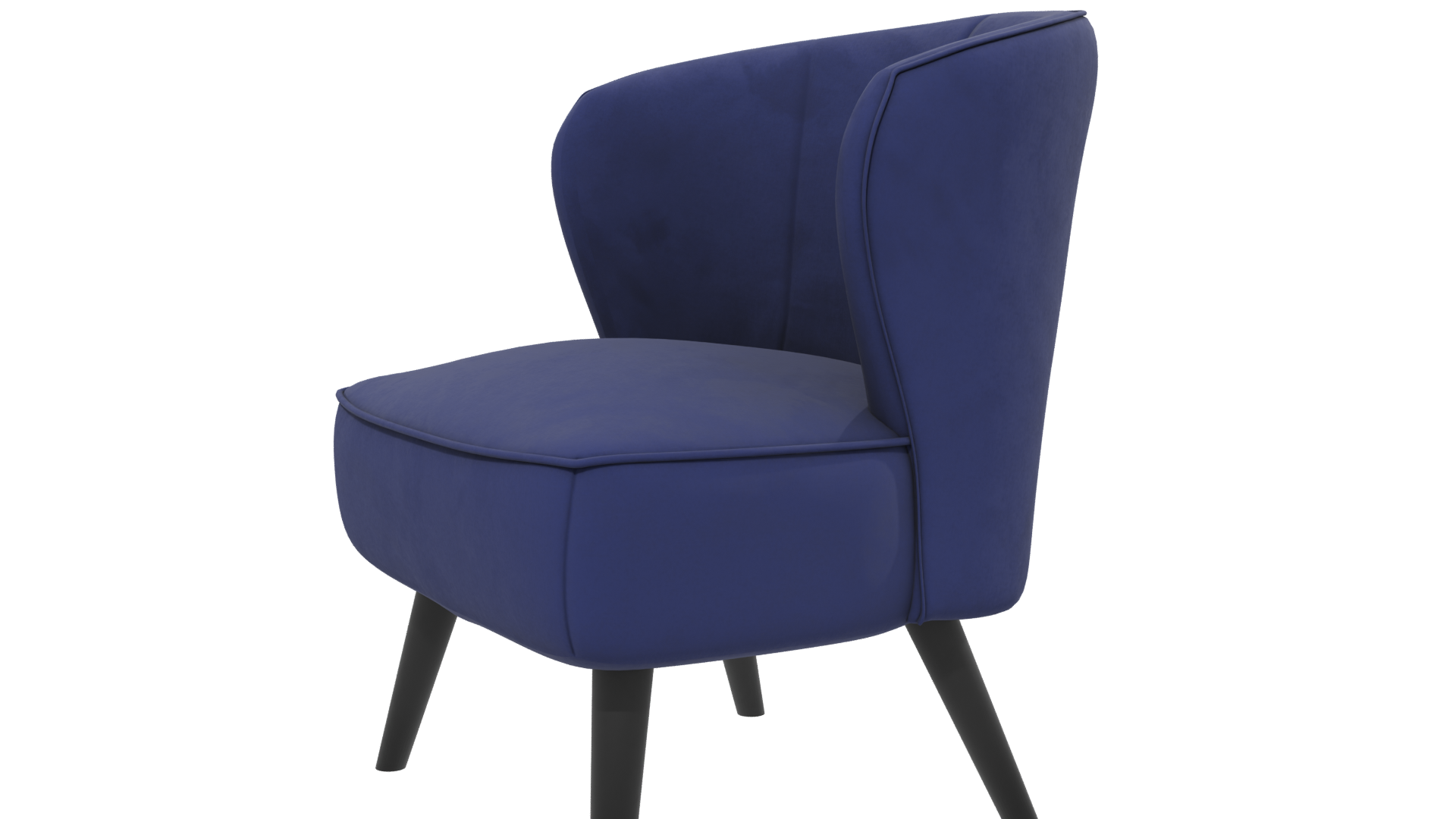 Stylish Modern Fabric Accent Chair 3D Model - Professional 3D Model Render 13