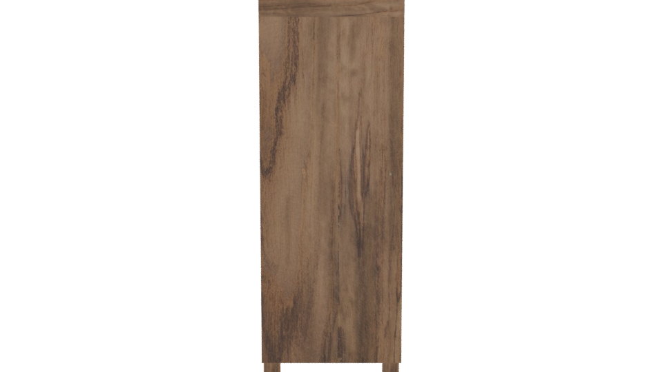 Stylish Wooden Wardrobe Model - Professional 3D Model Render 5