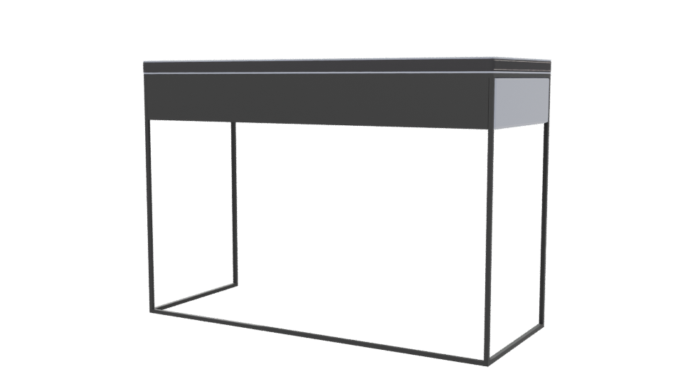 Sleek Modern Desk 3D Model - Professional 3D Model Render 6