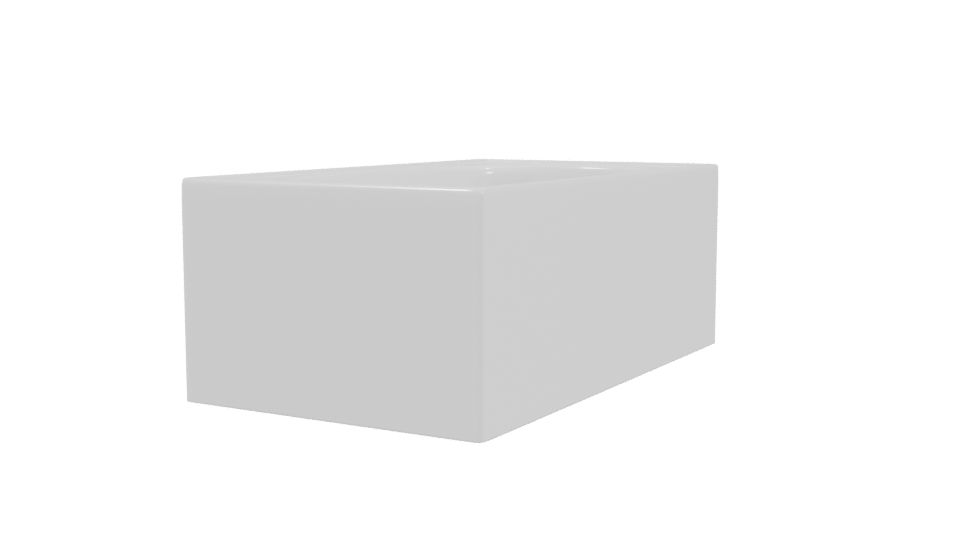 Tina De Baño Rectangular 3D Model - Professional 3D Model Render 3