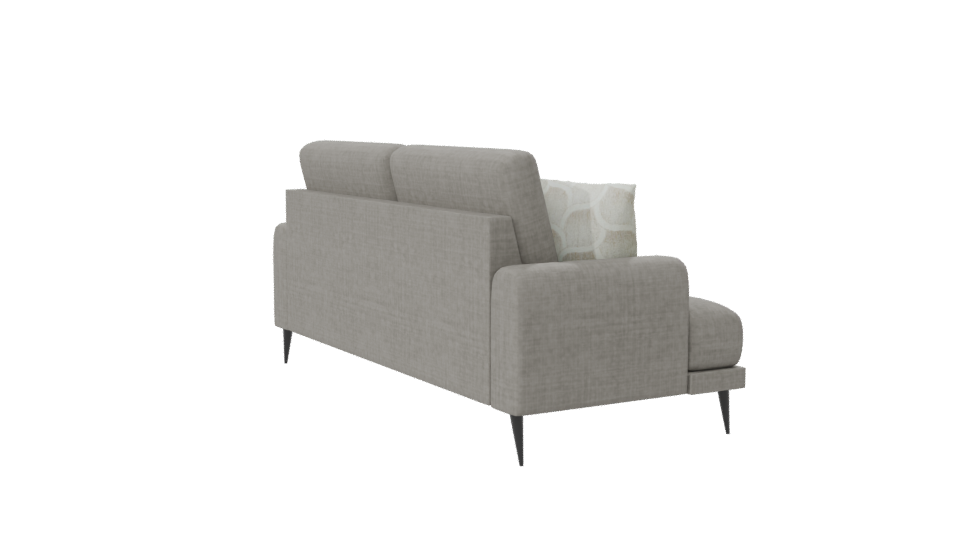 Stylish Gray Sofa Model 3D - Professional 3D Model Render 7