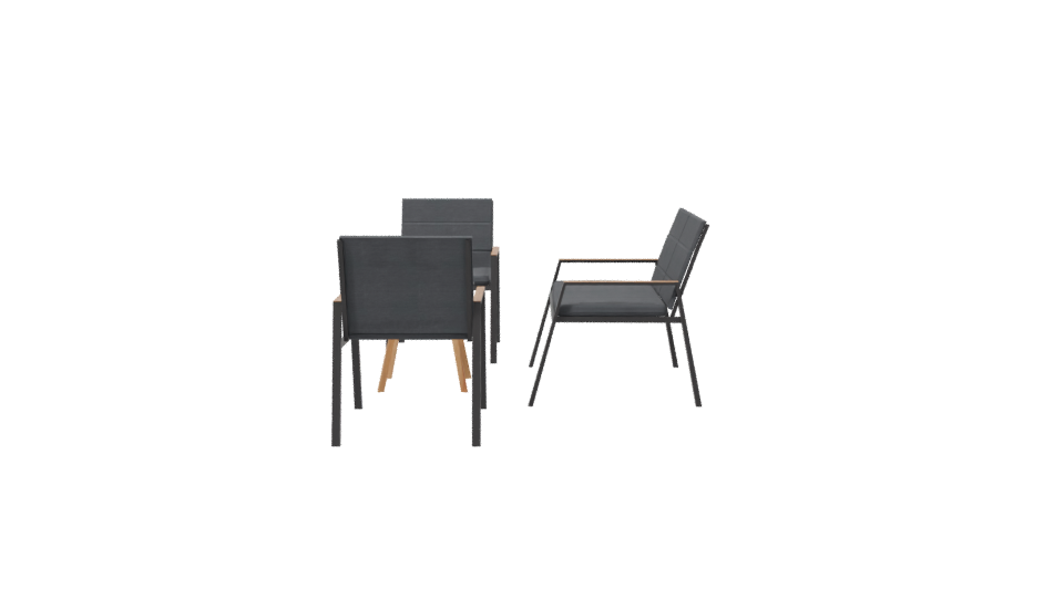 Modern Patio Furniture Set 3D - Professional 3D Model Render 2