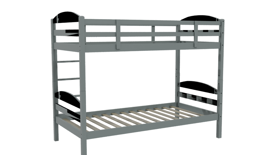 Stylish Bunk Bed 3D Model - Professional 3D Model Render 4