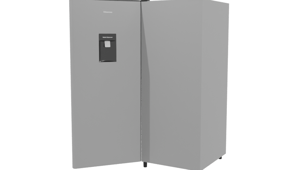 Stylish Household Refrigerator Model - Professional 3D Model Render 3