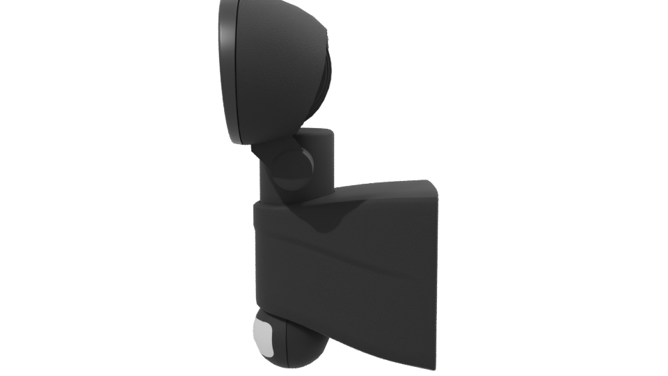 Modern Dual-Lens Outdoor Security Light 3D Model - Professional 3D Model Render 2