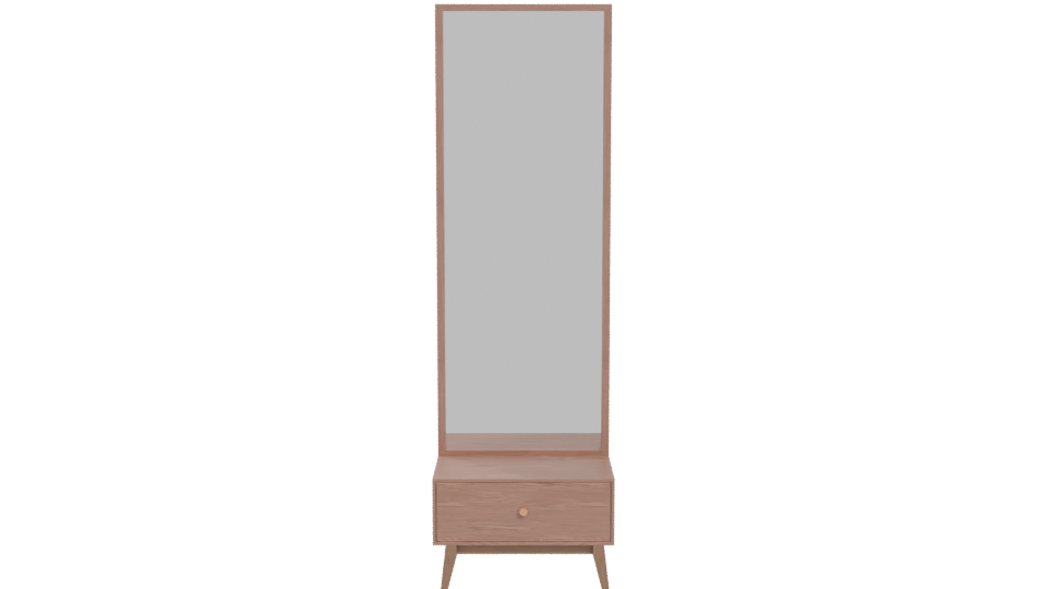 Modern Wooden Vanity Mirror 3D - Professional 3D Model Render 11