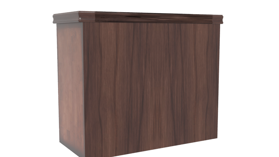 Classic Wooden Drawer Chest 3D - Professional 3D Model Render 4